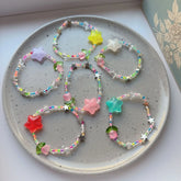 Lunivop Colorful Beaded Bracelet Simple Stretch Bracelets Summer Jewelry Stackable Bangle Friendship Wristbands