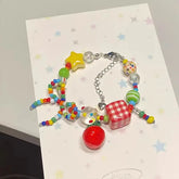 Lunivop Y2K Fashion Cute Butterfly Bow Bead Colorful Beaded Bracelet Women Girls Sweet Star Bracelets Korean Trendy Party Gift Jewelry