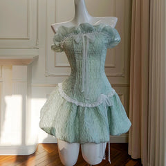 Lunivop Fashion Strapless Collar Above Knee Length Women's Dress Suspender Female Party Dresses New Tide 2025 Summer