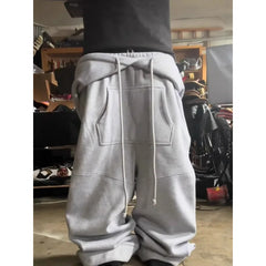 Lunivop Autumn/winter American Sweatshirt Hip-hop punk style pants High street Harajuku emo style subculture Loose casual long pant