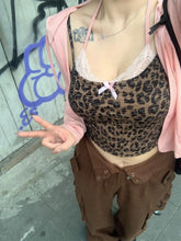 Lunivop Sexy American Spice Girls Fake Two Piece Vest Leopard Unique Slim Short Sling Pure Desire Fairycore Sexy Trendy Tanks