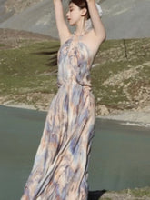 Lunivop French Vintage Purple Backless Long Dresses Basics Vestidos De Festa V -Neck Spring Summer Holiday A-Line Vestidos New