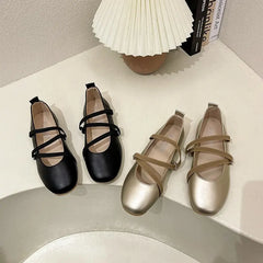 Lunivop High Quality Women's Shoes New Shallow Cut Flat Sole Shoes for Women Korean Style Fashion Soft Sole Mary Jane Shoes Zapatos