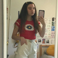 Lunivop Punk Y2k Clothes Planet Print Baby Tee Short Sleeve Top Gothic T-shirt Short Sleeve Graphics Women's Summer Top Female Clothing