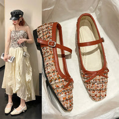 Lunivop Korean Style Fashion Flat Bottomed Mary Jane Shoes for Women New Shallow Soft Sole Bowknot Women's Shoes Zapatos De Mujer