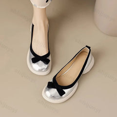 Lunivop Autumn New Women's Leather PU Platform Casual Shoes Ladies Gladiator Party Dress Shoes for Woman Shallow Roman Single Shoes