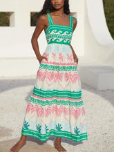 Lunivop Summer Fashion New Bohemian Women's Sexy Dress Bow Strap Bandage A-line Vacation Beach Style Dress