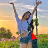 Lunivop White Long Sleeve Lapel Pocket Loose T Shirt Casual Vacation Streetwear Daily Women Clothes Korean Fashion Outfit Tops