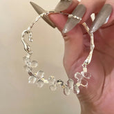 Lunivop NEW Korean Fashion Cute Y2K Aesthetic Bowknot Snake Chain Bracelet For Women Girls Charms Jewelry 2000s Scene Accessories