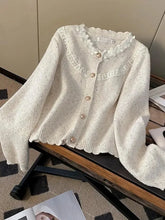 Lunivop Floral Elegant Cardigan Women Vintage Sweet Long Sleeve Knitted Sweater French Retro Casual O Neck Design Fall Ins Tops Coats