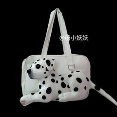 Lunivop Harajuku Aesthetic Y2k Shoulder Bags Women Hot Girl Uniform Spotted Dog Cute Handbag Female Vintage Casual Messenger Bag