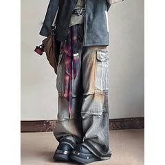 Lunivop Blue Womens Jeans High Waist Vintage Straight Baggy Casual Denim Pants Streetwear American Style Fashion Wide Leg Denim Trouser