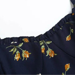 Lunivop Sexy Light Yellow Floral Print Tie Bow Halter Sling Dress Summer Woman Backless Slim Waist Midi Long Dresses Robe Holiday