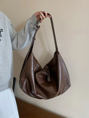 Lunivop Women's Retro Commuter Casual Single Shoulder Crossbody Tote Bags Soft Leather Large Capacity Hobos Bag