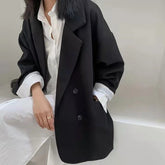 Lunivop Spring New Women's Elegant Korean Style Suit Jacket with Versatile Design and Loose Collar Suitable for Office Work Blazer Women