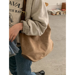Lunivop Commuter Tote Bags with Large Capacity New Fall/Winter Women's Retro Versatile Shoulder Bag