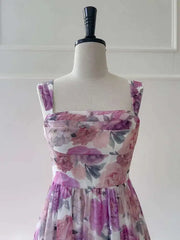 Lunivop Printing Design Women's Long Dresses Slash Collar High Waist Sleeveless Elegant Dress Female Summer 2025 New