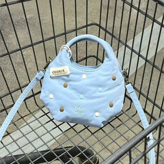 Lunivop Harajuku Blue Messenger Bag Purse Women Hot Girls Handle Canvas Y2k Hand Bag Female Versatile Casual Crossbody Bags New