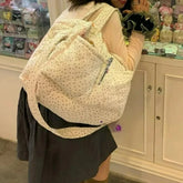 Lunivop Fashion Women Mommy Commuting Bags Floral Cloth Large Capacity Multifunctional Crossbody Bag