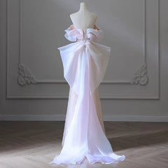 Lunivop Heavy shoulder temperament light luxury small fish tail welcome banquet dress