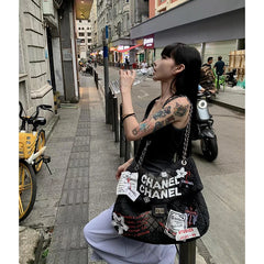 Lunivop Autumn New Fashion Blue Stripe High Elastic Waist Removable Decoration Pants New Loose Trousers Women Fashion Y2K Tide