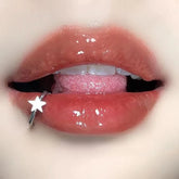 Lunivop Stainless Steel Lip Ring Hinged Star Bites Piercing Nose rings Earrings Spicy Girl Heart Vertical Labret Piercing Body Jewelry