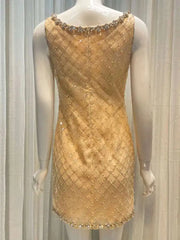 Lunivop 2025 New Diamonds Bow Women's Spaghetti Strap Dress Beading Plaid Zipper V-Neck Sleeveless Elegance Dresses Female