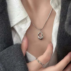 Lunivop Kpop Fashion Simple Star Heart Water Drop Pendant Choker Clavicle Chain Necklace Neck Jewelry Women Men AestheticY2K Accessories