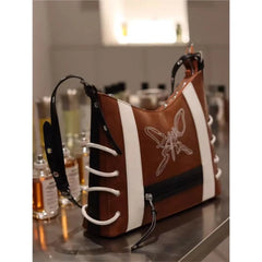 Lunivop Butterfly Y2K Messenger Bag Women Vintage Leather Large Capacity Shoulder Tote Bag Ladies Retro Casual Crossbody Bags