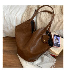 Lunivop Korean Tote Large Capacity Handheld Vegetable Basket Bags Retro Niche Underarm Bag for Women New