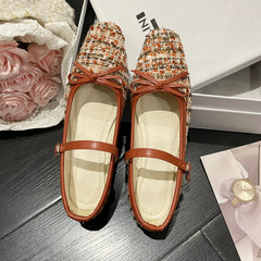 Lunivop Korean Style Fashion Flat Bottomed Mary Jane Shoes for Women New Shallow Soft Sole Bowknot Women's Shoes Zapatos De Mujer