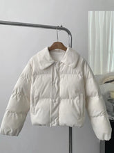 Lunivop Retro Corduroy Cotton Parkas Women Winter Long Sleeve Sweet Short Coat Korean Thick Warm Pockets Lady Solid Vintage Outwear