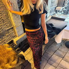 Lunivop Leopard Print Fashion Mermaid Skirt Bodycon Sexy Long Lady Casual Clothing Y2K Streetwear 2024 Wholesale Korean Skirt