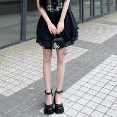 Lunivop French Women's New Fashion Vintage Small Hollow Heeled Single Shoes