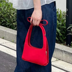 Lunivop Vintage Red Hand Bag Purse Women New Sweet Cool Hot Girls Portable Handle Wallets Female Retro Cute Y2k Bags Aesthetic