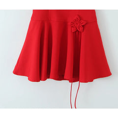 Lunivop Sexy Elegant Red Party Mini Dresses Women Summer Fashion Backless Halter Ball Gown Dress Birthday Robe