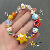Lunivop Handmade Elastic Rope Beaded Bracelet Wristband Cute Star Stretch Bracelet Jewelry Fashion Accessory for Women Girls