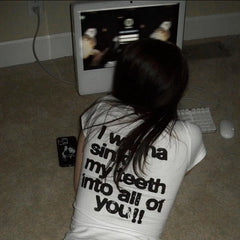 Lunivop 90s Vintage Clothing Female Graphic Tees Y2k Kitty Woman Clothes for Women Kawaii Goth Trashy Y2k 2000s Tops Clothes Emo Gothic