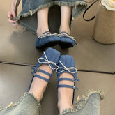 Lunivop Fashion Square Head Shallow Mouth Single Shoes Female Designer Bowknot Fairy Soft Flats Double Strap Mary Jane Shoes