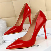 Lunivop Women Concise 7.5cm 10.5cm High Thin Heels Pumps Lady Red Party Date Scarpins Female Stylish Elegant Pointed Toe Dress Shoes