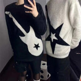 Lunivop Gothic Vintage Y2k Sweater Women Harajuku Punk Long Sleeve Knitted Pullover Japanese Style Grunge Streetwear Sweaters