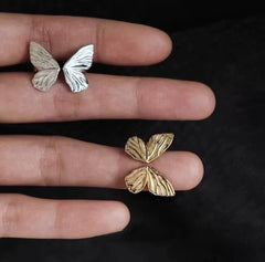 Lunivop Vintage Silver Sweet Cool Butterfly Open Rings for Women simple Trendy Ring Accessories party gift