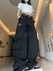 Lunivop American Style Hip Hop Cargo Pants Women's Y2k Streetwear Korean Fashion Loose Sweatpants Joggers Sports Versatile Long Trousers