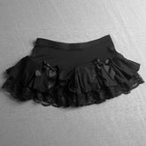 Lunivop Korean New All Match Lace Edge Design High Street Skirts Y2k Aesthetic Summer Ruffle Slim A-line Short Jupe Tiered Punk Skirt