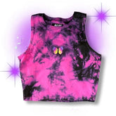 Lunivop Euramerican Y2k Punk Cool Girl Camisole Fashion High Street Tie Dye All Match Women Clothes Harajuku Embroidery Design Tops