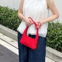 Lunivop Vintage Red Hand Bag Purse Women New Sweet Cool Hot Girls Portable Handle Wallets Female Retro Cute Y2k Bags Aesthetic