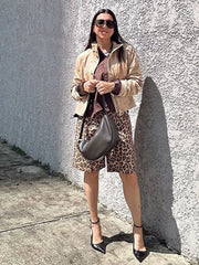 Lunivop Zipper Stand Collar Suede Women's Jackets Vintage Casual Single-Breasted Long Sleeved Jacket Female Autumn Winter Short Chic Top