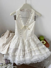 Lunivop Elegant Lace Bow Halter Vest Dress for Women Summer Sweet Vacation Style Cake Dresses New Sleeveless Vestidos De Mujer