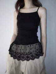 Lunivop Vintage Tank Tops Women Sleeveless Basic Patchwrok Camis Y2k Retro Tee Tops Streetwear Korean Style Chic Tanks Fashion