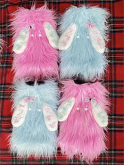 Lunivop Japanese Kawaii Rabbit Ears Women's Socks Sweet Y2k Aesthetic Cute Bow Sock Casual Fluffy Streetwear Harajuku Fur Leg Warmers